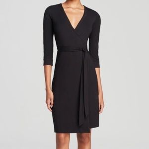 Black Diane Von Furstenberg Wrap Dress